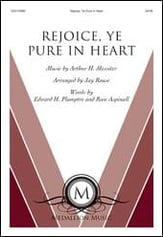 Rejoice, Ye Pure in Heart SATB choral sheet music cover